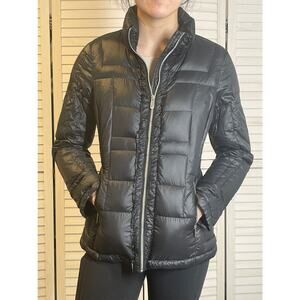 Calvin Klein Black Packable Down Puffer Jacket Size Small